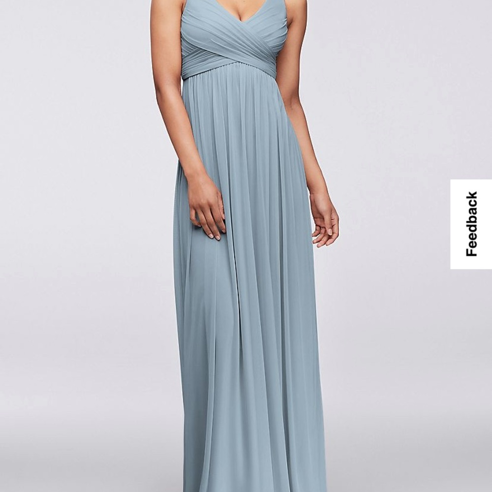 Dusty Blue Bridesmaid Dress (Brand New) Davids bridal size 6